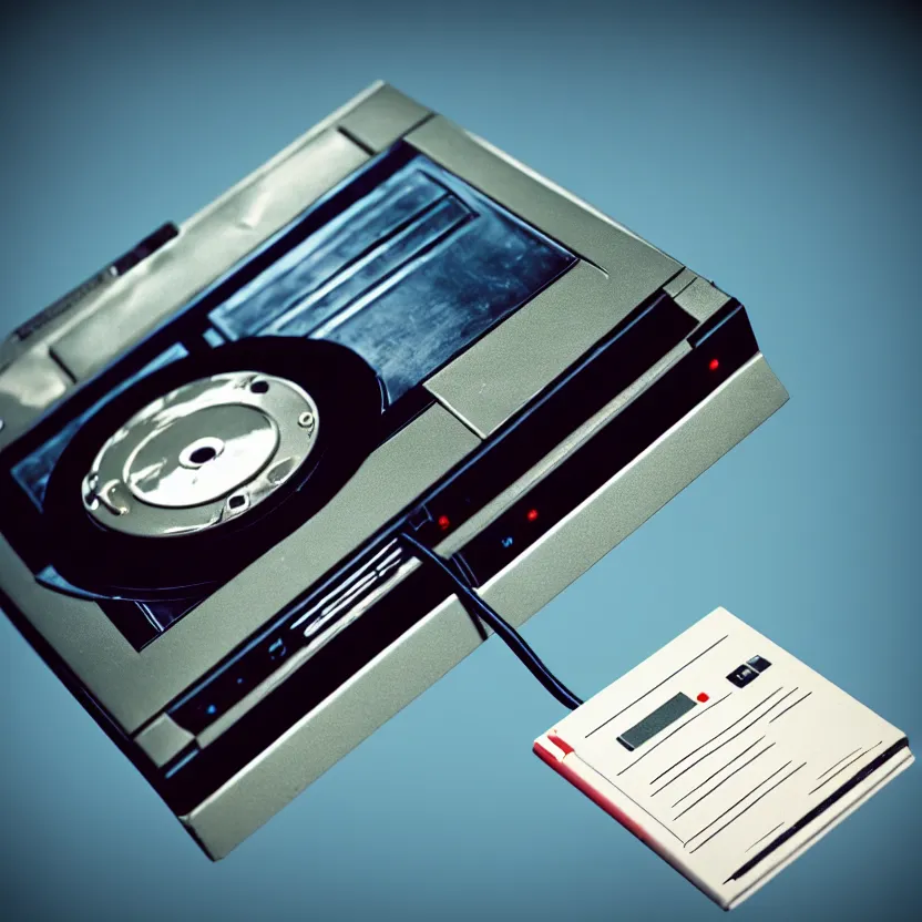 Image similar to a hyperrealistic clope up detailed photo of a floppy disk, retro, 8 0 s, vintage, game consoles