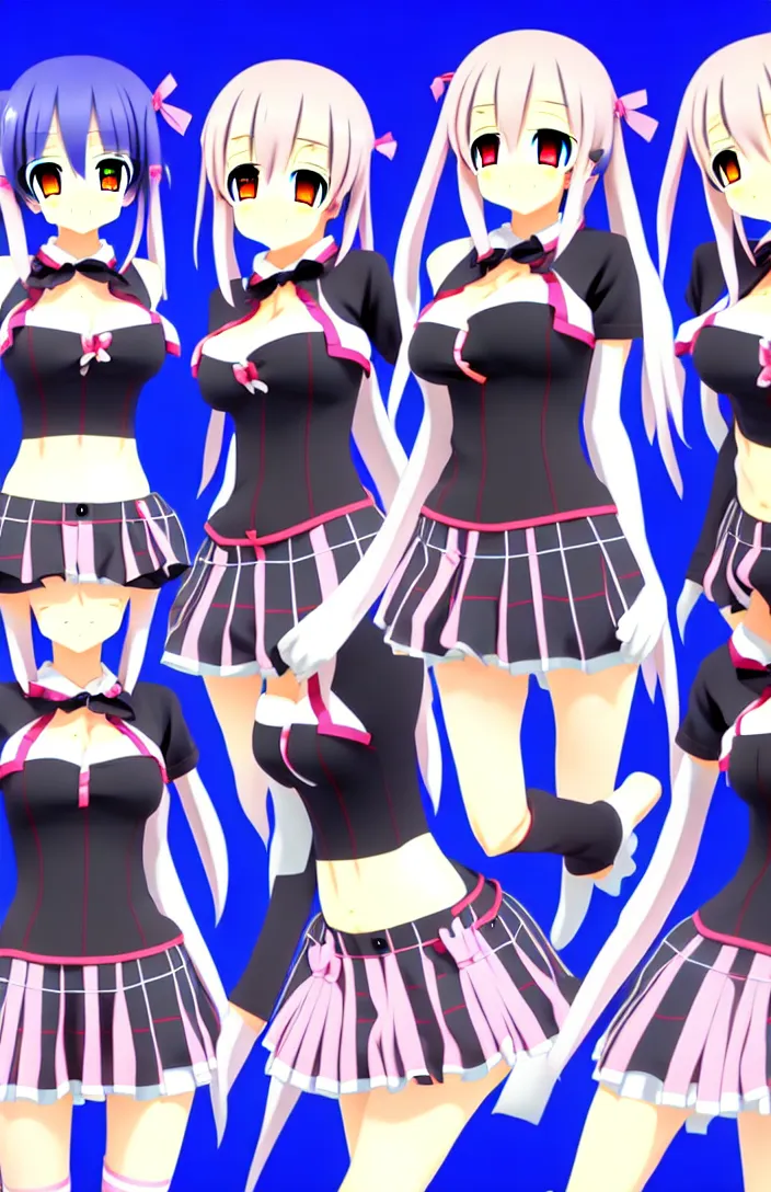 Image similar to Anime VTuber Full Body Model, Live2D, 8K, Hololive, Cover corp.