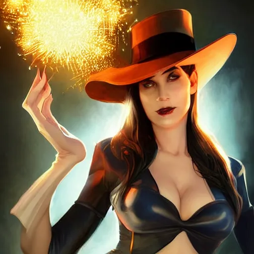 Image similar to sara pezzini as zatanna from dc comics on all four, trending on artstation, digital art, by stanley artgerm lau, wlop, rossdraws, james jean, andrei riabovitchev, marc simonetti, yoshitaka amano