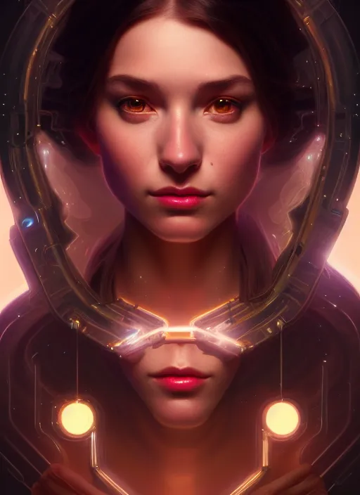 Image similar to full body portrait of girl, chemisty, sci - fi, glowing lights!! intricate, elegant, highly detailed, highly detailed face, digital painting, artstation, concept art, smooth, sharp focus, illustration, art by artgerm and greg rutkowski and alphonse mucha, 8 k