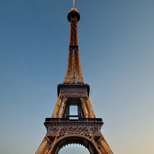 Prompt: the effeil tower made of cheese