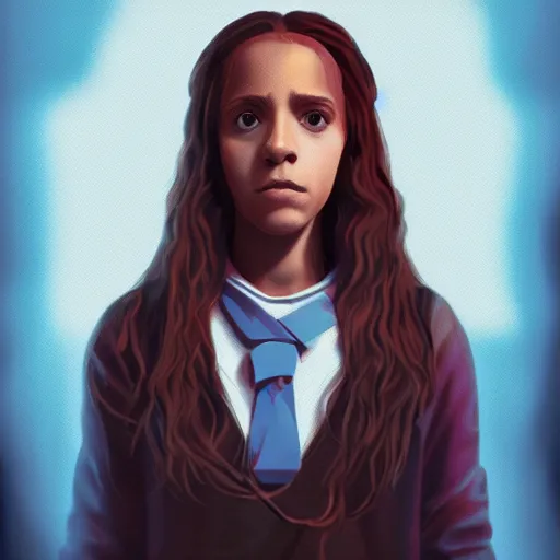 Image similar to hermione granger by beeple in 3 d