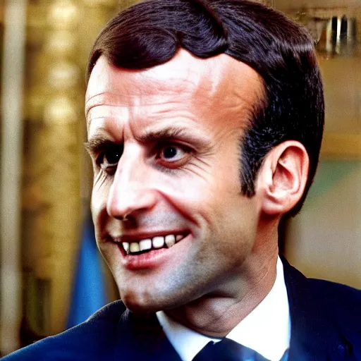 Prompt: Emmanuel Macron in Free Fall (1994)