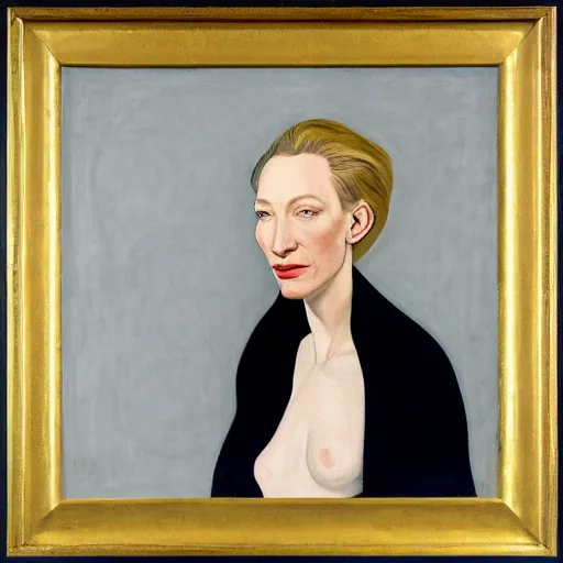 Prompt: portrait of cate blanchett by hilma af klint, highly detailed