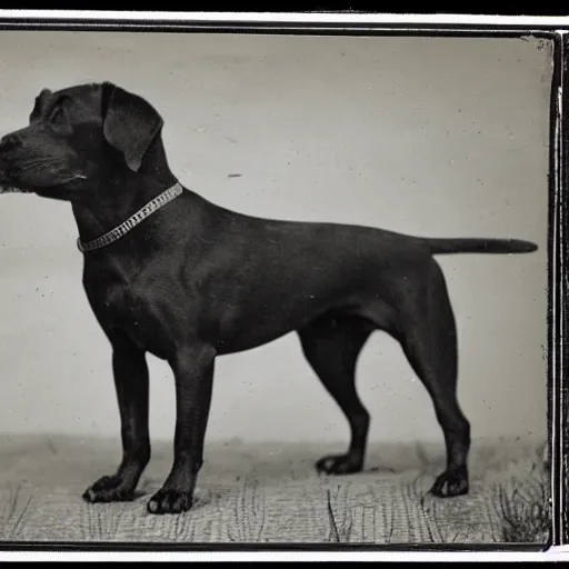 Prompt: calotype voluntary timeline dog