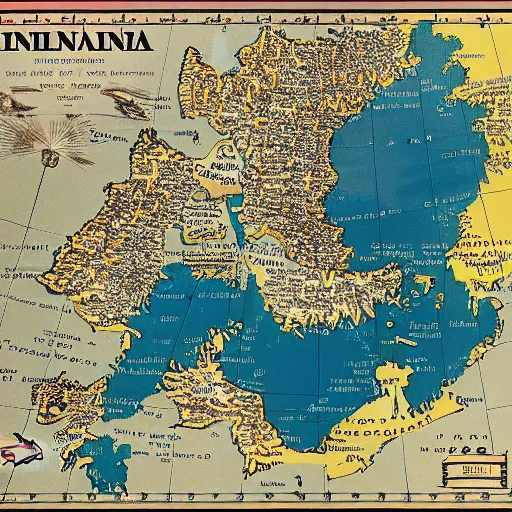 Prompt: super detailed map of finland