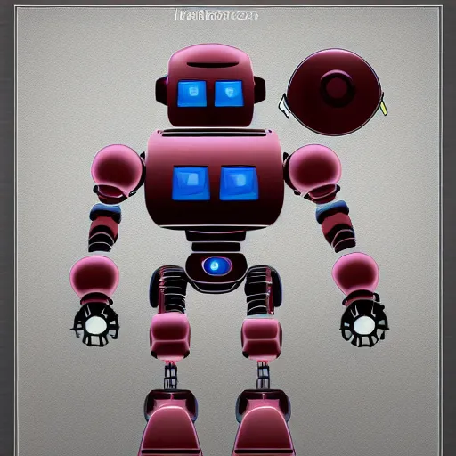 Prompt: robot creates robot, concept art