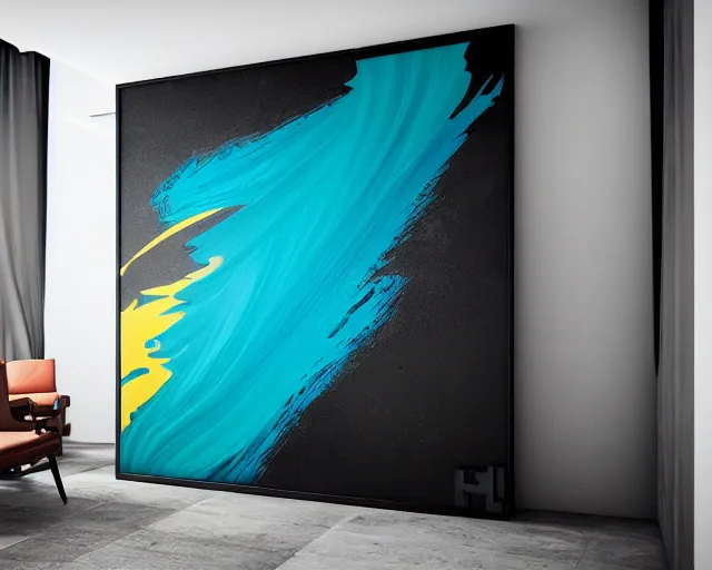 Prompt: huge fluid artwork by futura 2 0 0 0