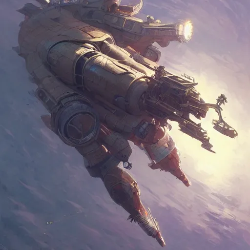 Image similar to spaceship pilot floating, fullbody, fantasy, intricate, elegant, highly detailed, digital painting, artstation, longspear, concept art, smooth, sharp focus, illustration, art by greg rutkowski and justin gerard