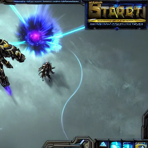 Image similar to Screenshot of 2B in Starcraft 2