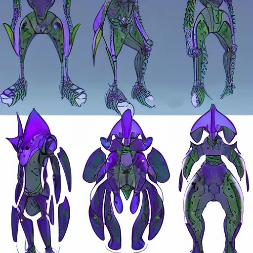 Image similar to character design sheets for an ancient manta ray biomech suit, art by tim shafer from his work on psychonauts 2 by double fine, and inspired by splatoon by nintendo, blacklight, winged