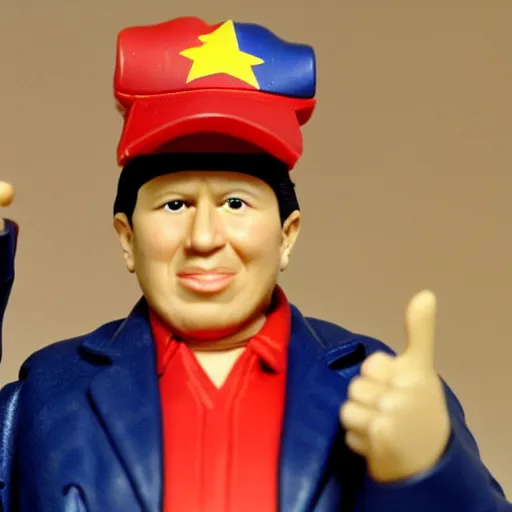 Prompt: Hugo Chávez as an action figure