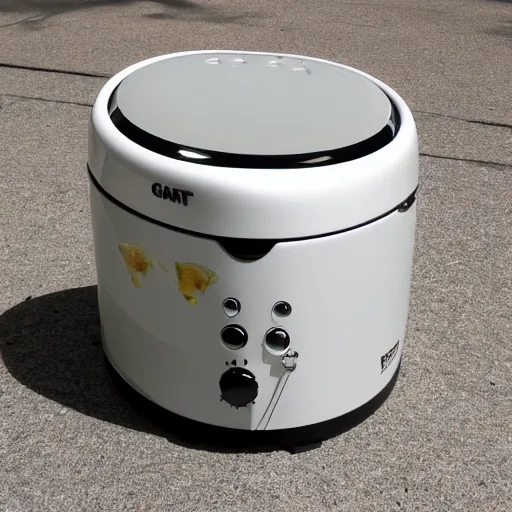 Image similar to giant fish bowl toaster