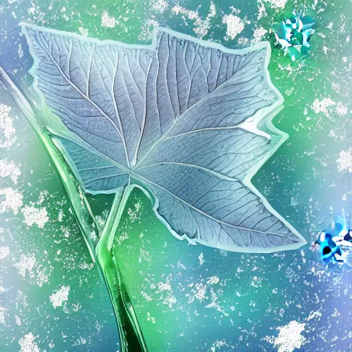 Image similar to icy soloist animation digitalart communion reflections leaf