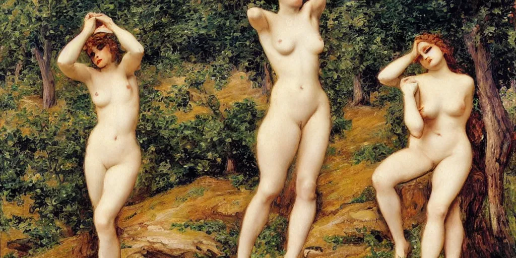 Prompt: painting of Eve 1897, 8k, high quality, highly detailed