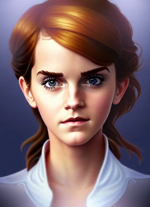 Image similar to cute navy officer emma watson, natural lighting, path traced, highly detailed, high quality, digital painting, by don bluth and ross tran and studio ghibli and alphonse mucha, artgerm