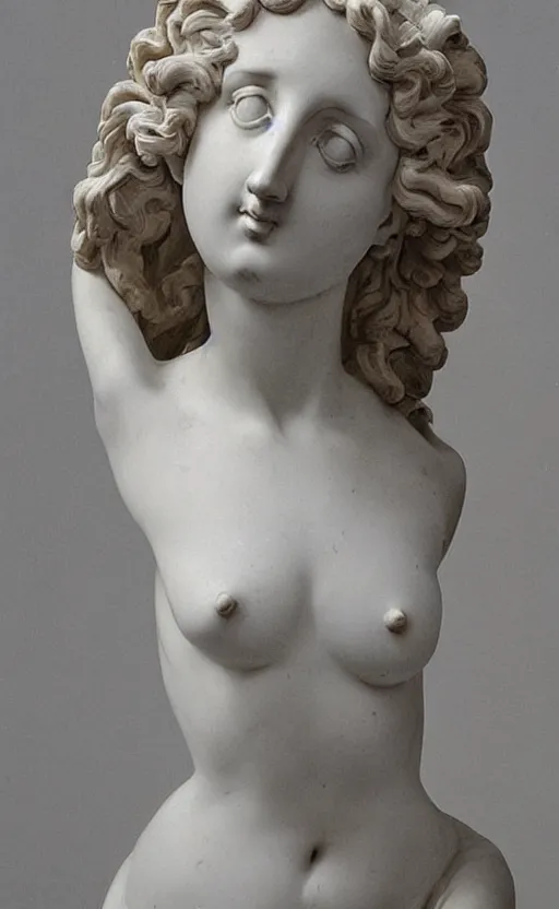 Prompt: “ a beautiful detailed elegant female figure sculpture by bernini in 1 9 th century ”