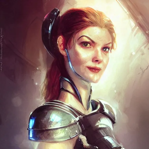 Prompt: gordon freeman as an attractive young smiling woman dressed as a knight, hd shot, digital portrait, beautiful, fantasy art, artstation, comic style, by artgerm, guy denning, jakub rozalski, magali villeneuve and charlie bowater