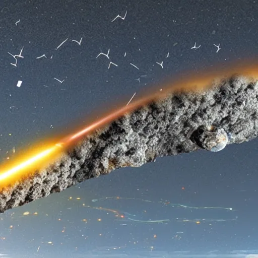 Image similar to meteor crashing into earth