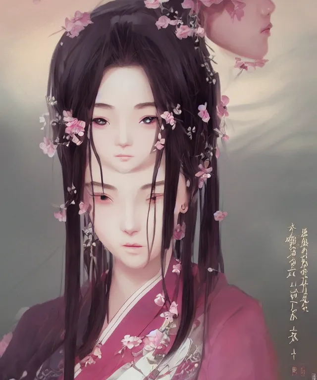 Prompt: Portrait of a beautiful young elegant girl in Chinese hanbok, Japanese anime style, gorgeous atmosphere, full of details, matte painting, concept art, smooth, by Shinkai Makoto and Ina Wong and wlop ，trending on cgsociety and artstation，8kHDR，light effect，