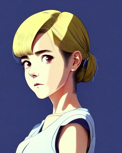 Prompt: portrait Anime as kiernan shipka mad men girl cute-fine-face, blond-hair pretty face, realistic shaded Perfect face, fine details. Anime. mad men realistic shaded lighting by Ilya Kuvshinov katsuhiro otomo ghost-in-the-shell, magali villeneuve, artgerm, rutkowski, WLOP Jeremy Lipkin and Giuseppe Dangelico Pino and Michael Garmash and Rob Rey