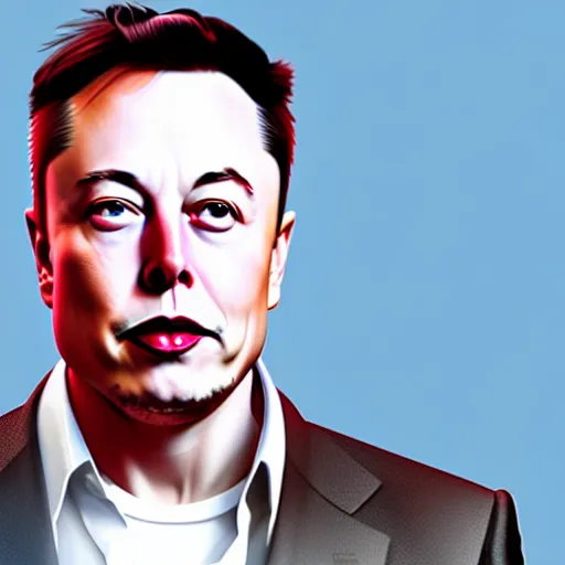 Image similar to digital art of elon musk with hair made of spaghetti photorealistic photoshop