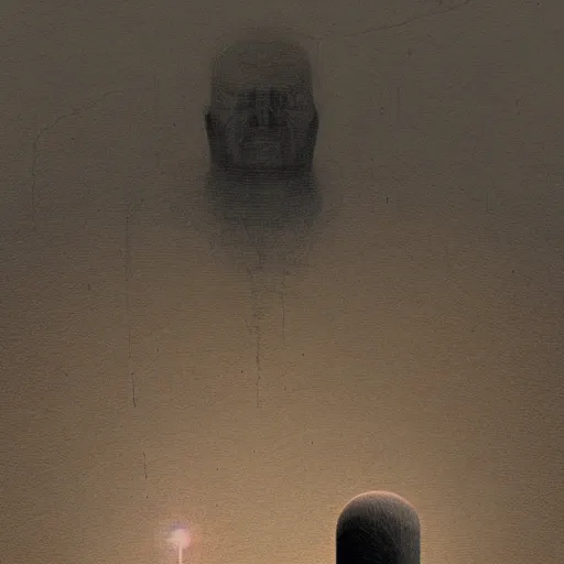 Image similar to A Black background portrait of a man with an exploding head by Zdzisław Beksiński and Simon Stålenhag,In style of Japanese comics.digital illustration,Ray tracing,hyper detailed,sharp focus,4k