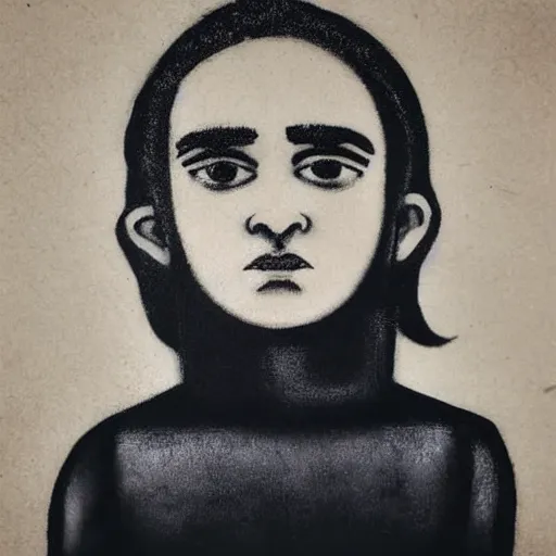 Image similar to young man, long hair!!!!, clean shaven, dark green eyes, long eyelashes, dark eyebrows, light widows peak, light facial hair, in the style of banksy, in frame