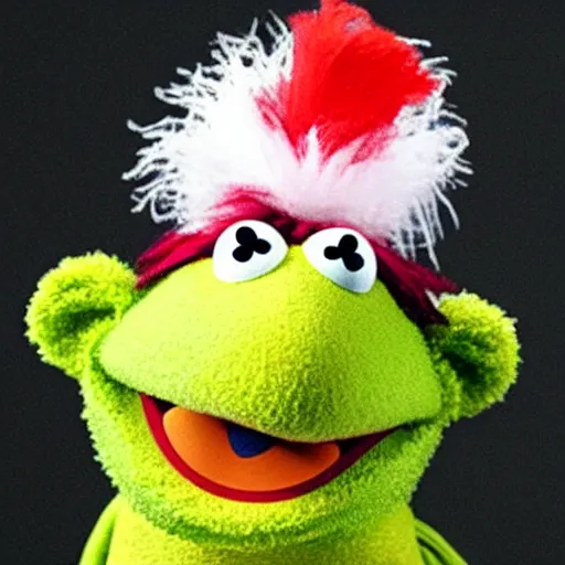 Prompt: muppet mugshot. arrested, driving under the influence