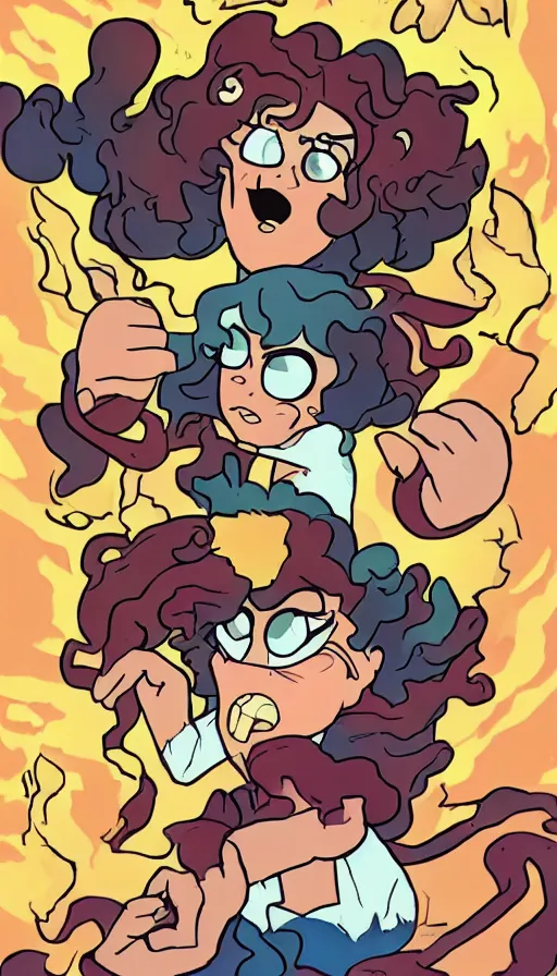 Prompt: rage, by rebecca sugar