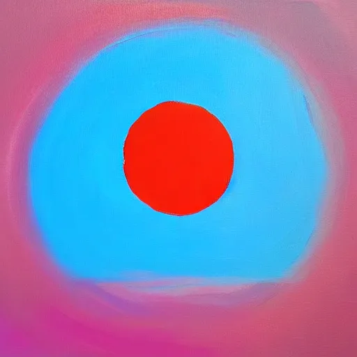 Image similar to this is a minimalist painting with the theme