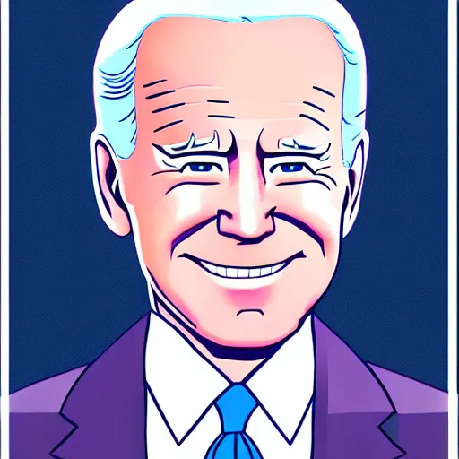 Prompt: Joe Biden anime Illustration by Masaaki Yuasa