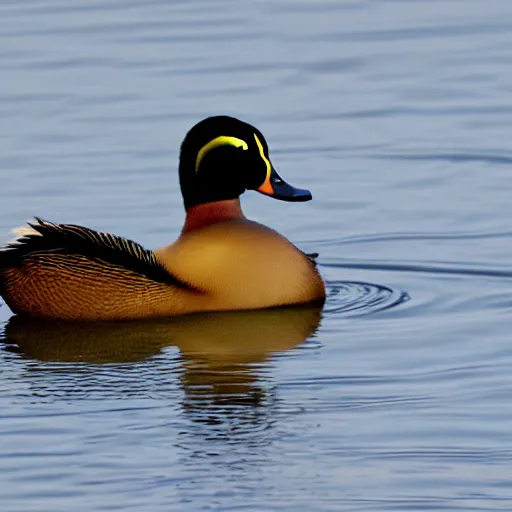 Image similar to a crowned duck