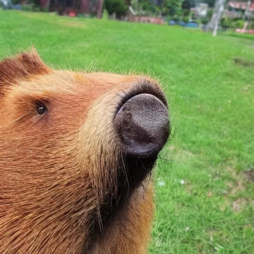 Prompt: Fidel Castro as a Capybara