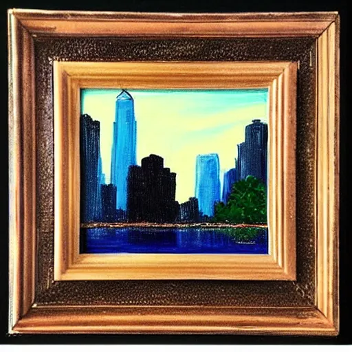 Prompt: “a bob ross style painting of 9/11”