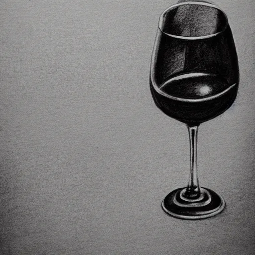 Image similar to wine becomes water, pencil sketch, black and white