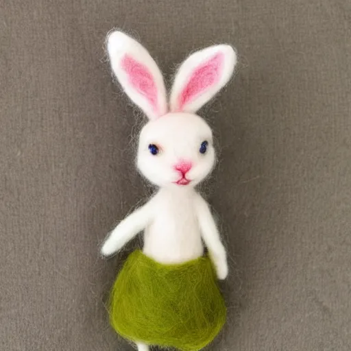 Image similar to Bonnie the bunny, needle felting art