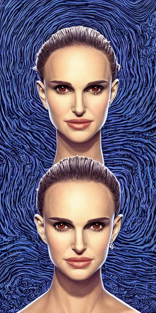 Prompt: a headshot head shot portrait of Natalie Portman as Black Swan on field forrest spaceship station landing laying lake artillery outer worlds shadows in FANTASTIC PLANET La planète sauvage animation by René Laloux