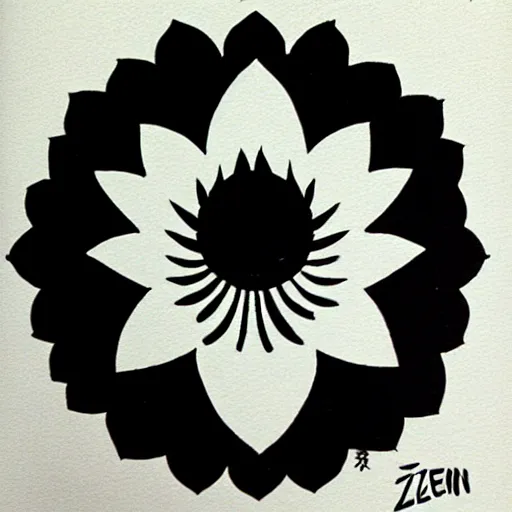 Image similar to zen lotus ink