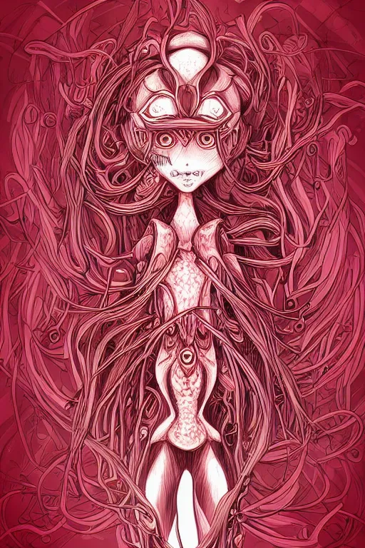 Image similar to radish humanoid, symmetrical, highly detailed, digital art, sharp focus, trending on art station, anime art style