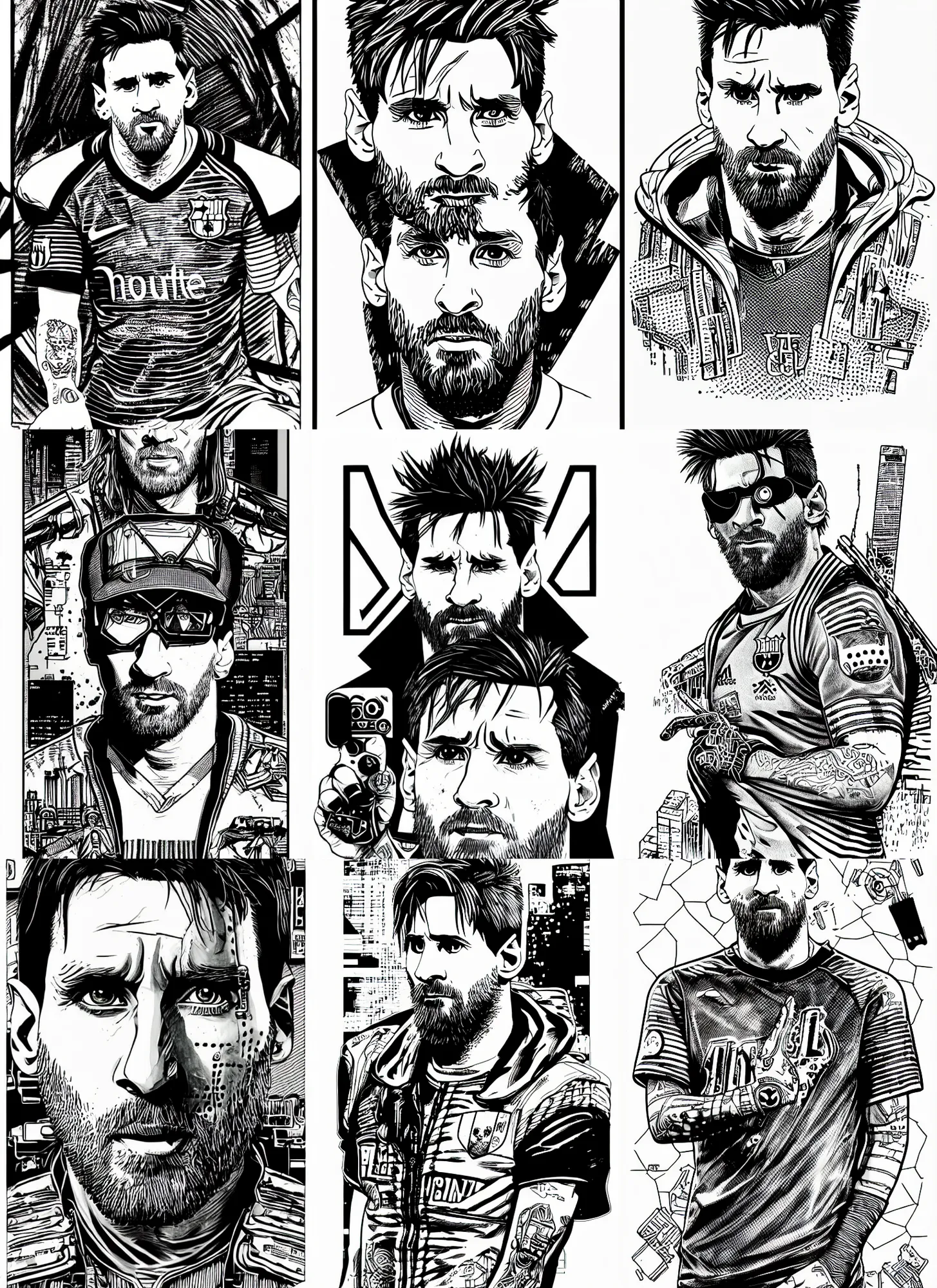 Lionel Messi Print - finger painting – Love More Than Ever
