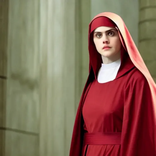 Image similar to alexandra daddario as a nun