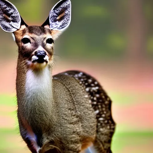 Image similar to a deer - cat - hybrid, animal photography