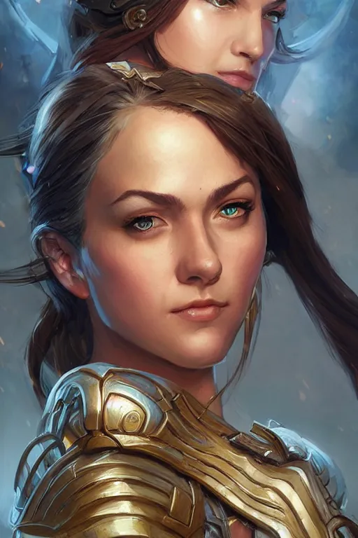 Image similar to amazon valkyrie athena, d & d, fantasy, portrait, highly detailed, headshot, digital painting, trending on artstation, concept art, sharp focus, illustration, art by artgerm and greg rutkowski and magali villeneuve