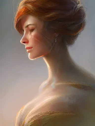 Image similar to a beautiful woman. carring aura, good person, delicate and amable, lovelly. intricate, elegant, highly detailed, digital painting, artstation, concept art, sharp focus, illustration, by justin gerard and artgerm, 8 k