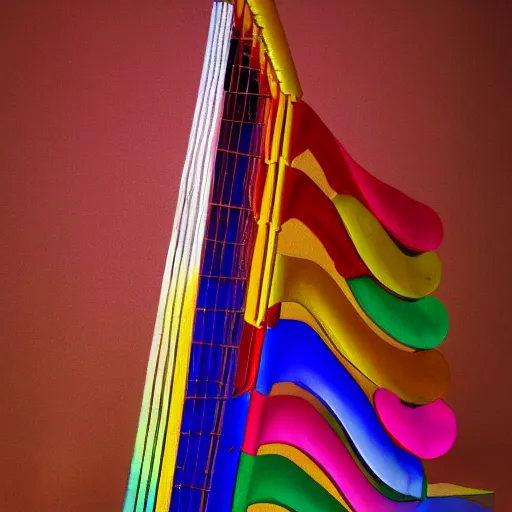 Prompt: a multi colored painted harp. artstation, masterpiece