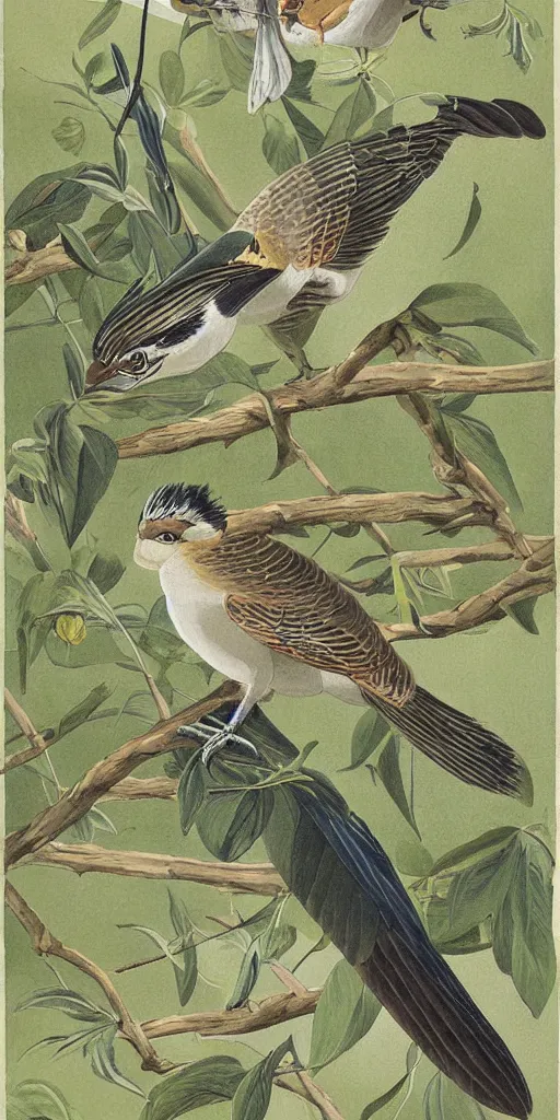 Image similar to field guide illustration painting of a dragon sparrow by john audubon and David Allen Sibley, detailed art