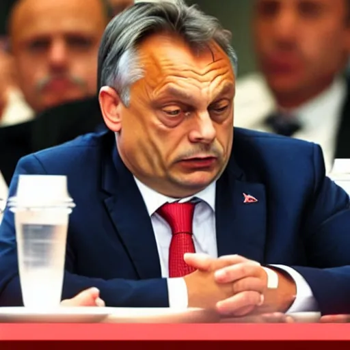 Image similar to Viktor Orban Starving