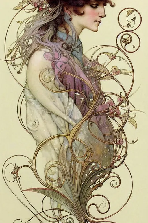 Image similar to ( ( ( ( ( handbook of art nouveau decorative designs lines motifs design ideas. muted colors. ) ) ) ) ) by jean - baptiste monge!!!!!!!!!!!!!!!!!!!!!!!!!!!!!!