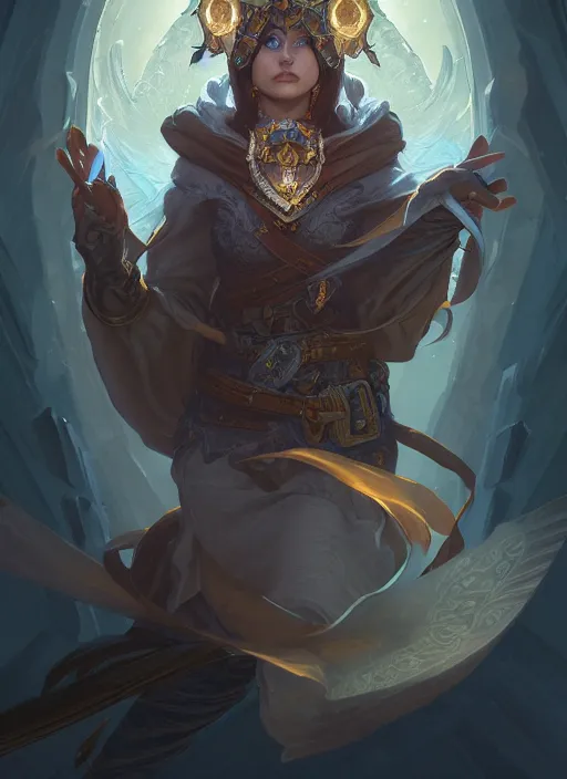 Image similar to level 1 4 owl wizard, d & d, fantasy, intricate, elegant, highly detailed, digital painting, artstation, concept art, matte, sharp focus, illustration, hearthstone, art by artgerm and greg rutkowski and alphonse mucha